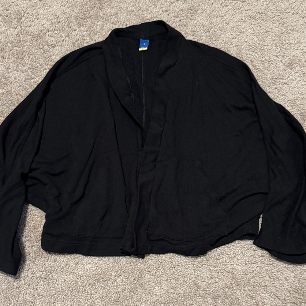 💜 3 for $10 Elegant Black Open Front Cardigan